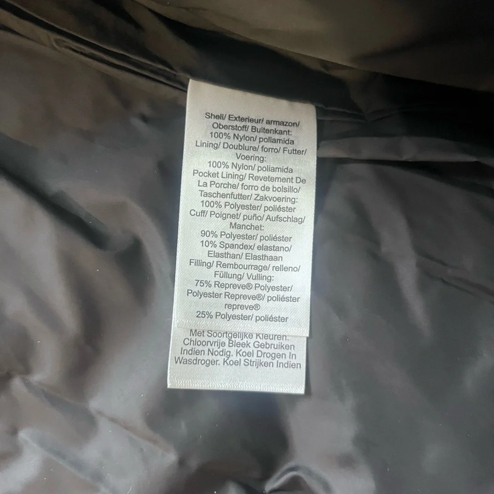NWT $300 DKNY Women’s Silky Long Quilted Parka Water Resistant Zip Pockets Large - Picture 8 of 8